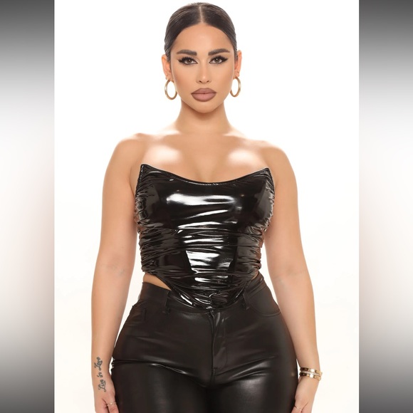 Fashion Nova Tops - Latex corset